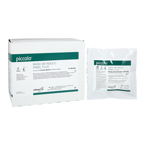 Abbott Piccolo Basic Metabolic Panel Plus — 10 Discs (Cat. No. 07P0213)