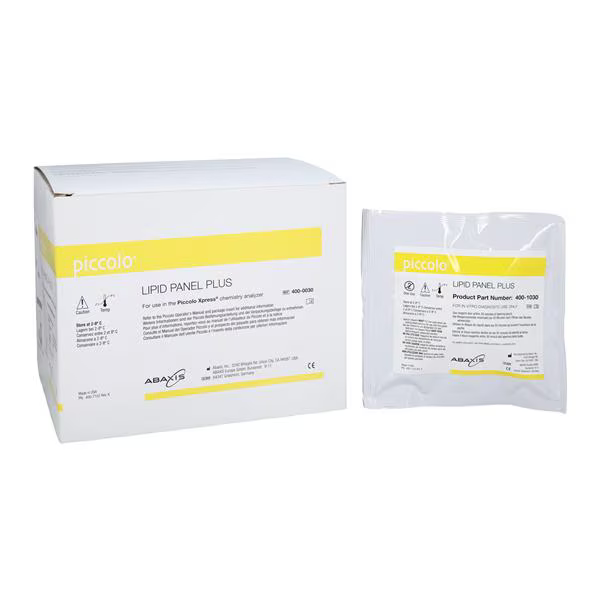 Abbott Piccolo Lipid Panel Plus — 10 Discs (Cat. No. 07P0212)