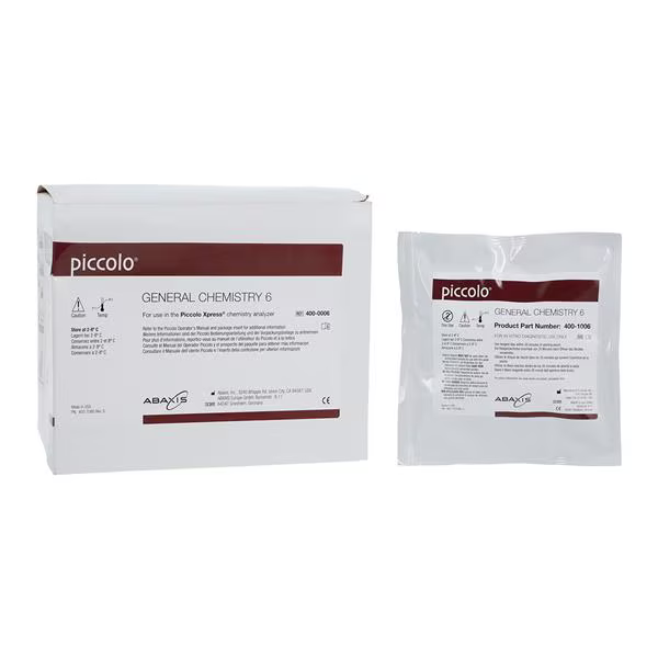 Abbott Piccolo General Chemistry 6 Panel — 10 Discs (Cat. No. 07P0201)