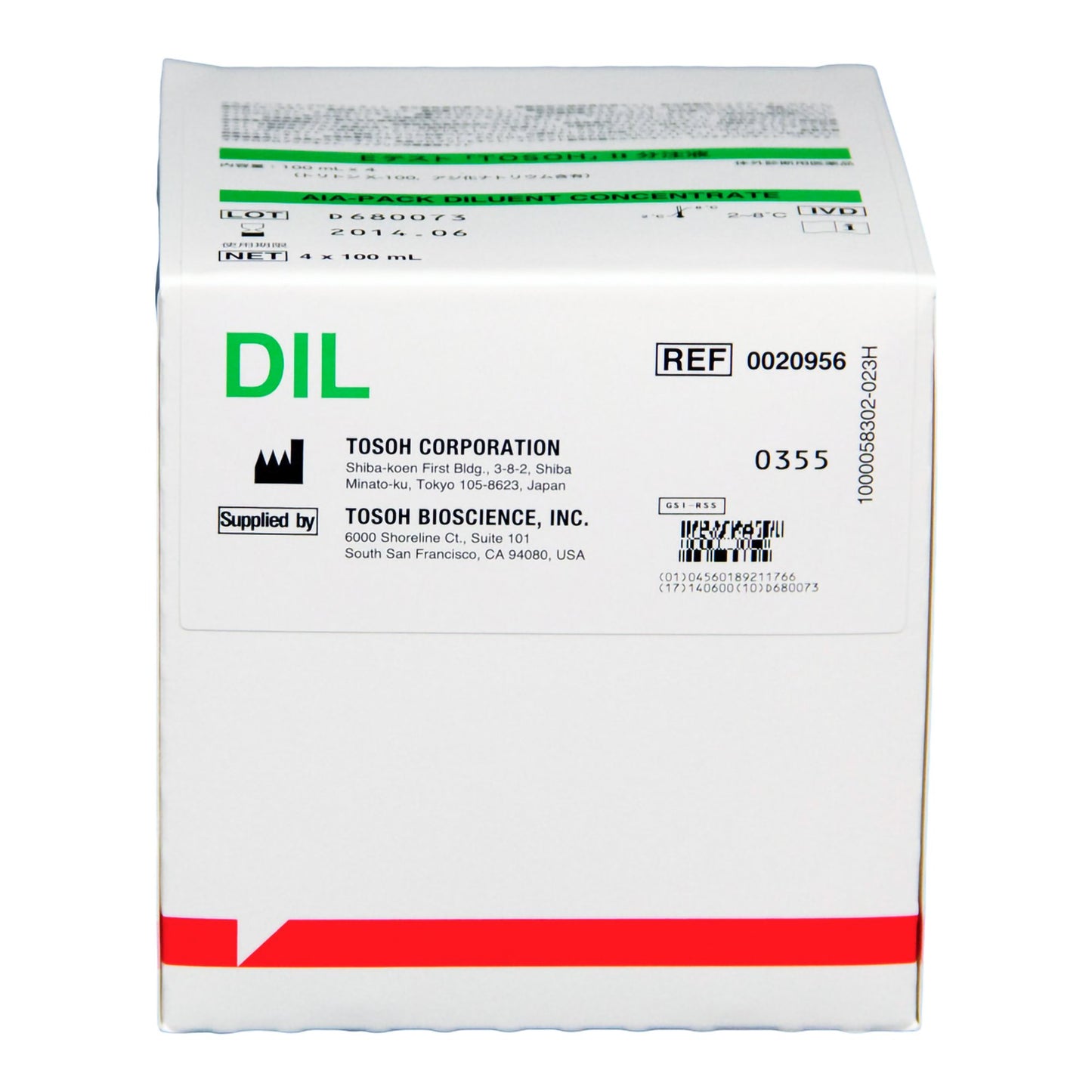 Tosoh Diluent Concentrate Set