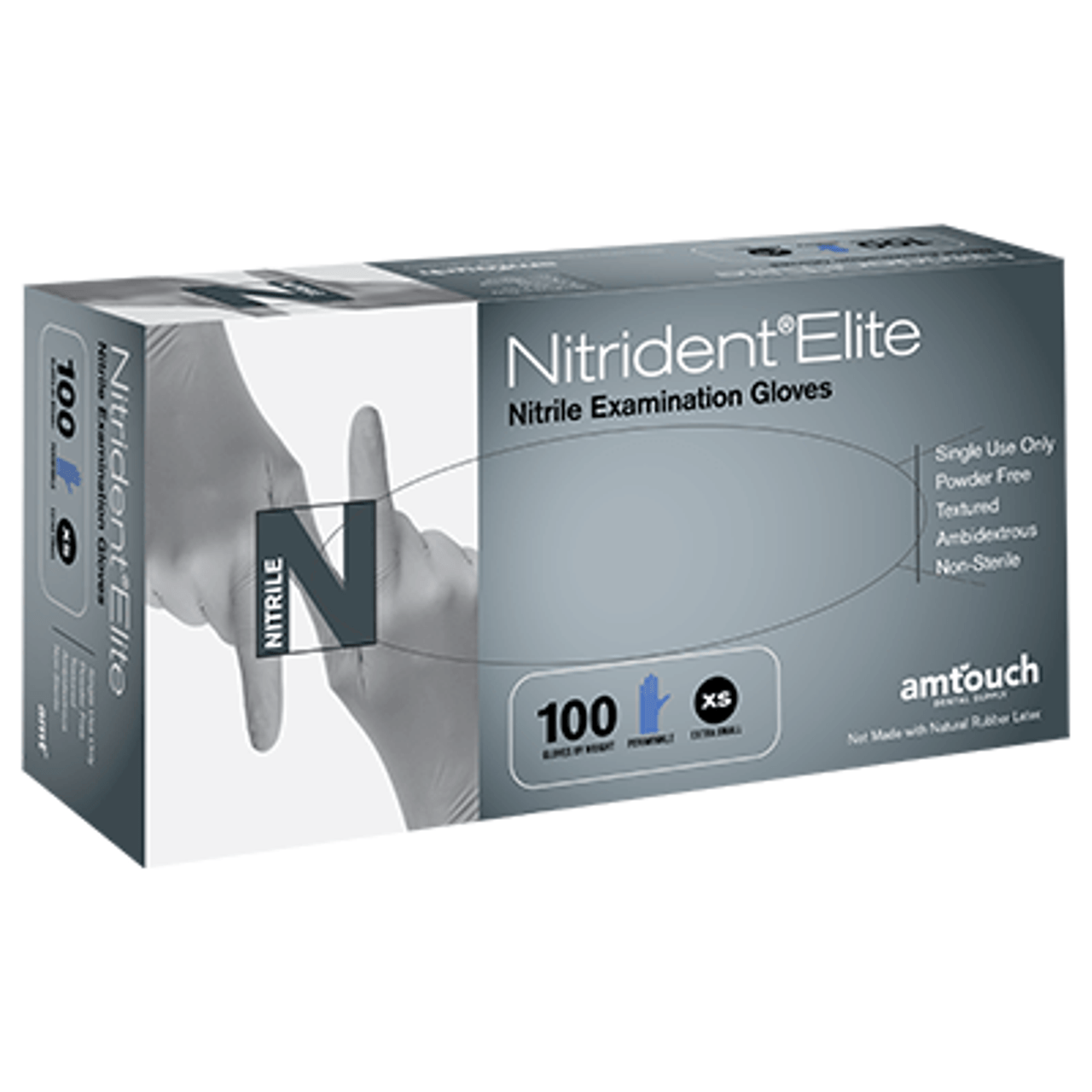 Nitrident Touch/Elite/Comfort Nitrile Examination Gloves - Amtouch