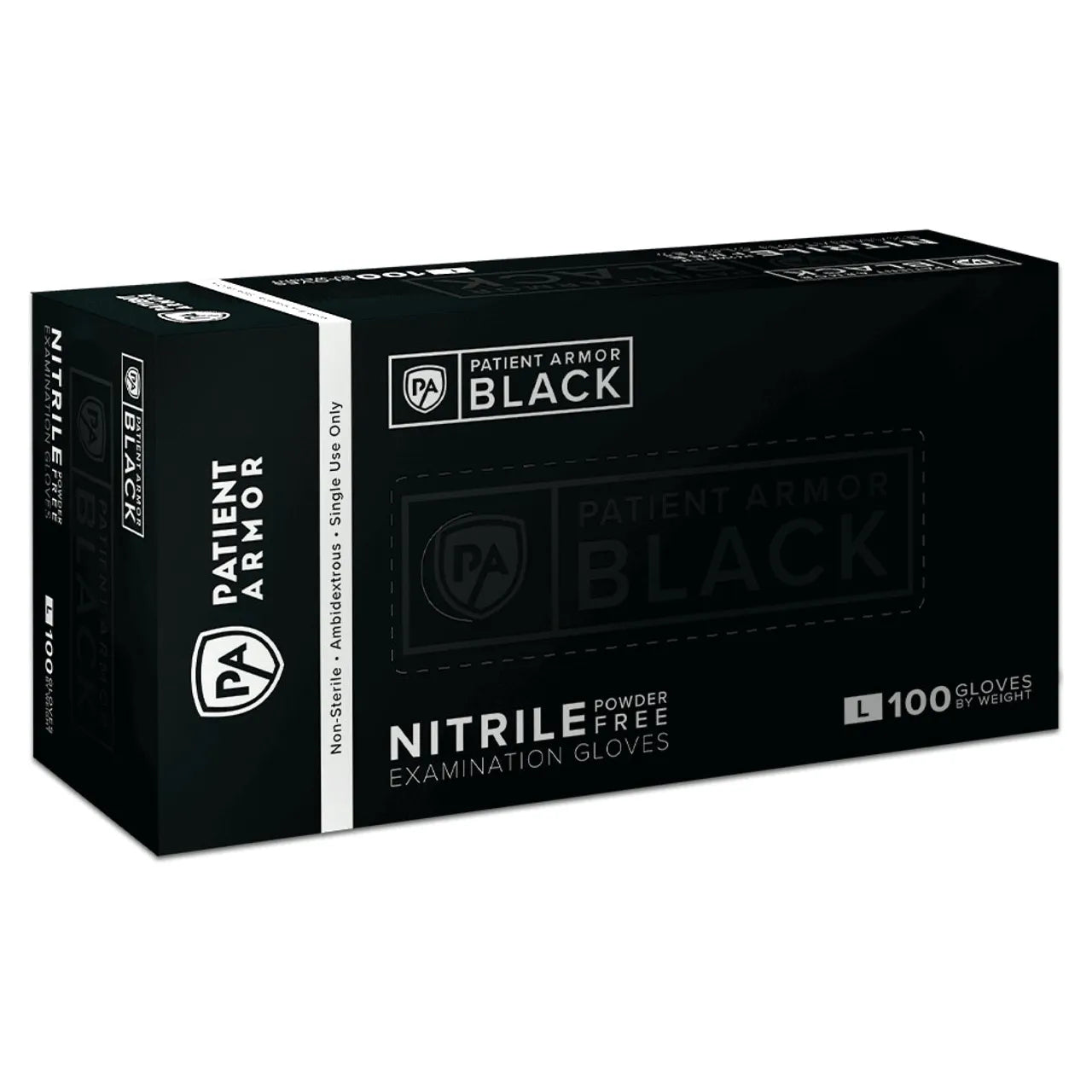 Black Nitrile Gloves - Patient Armor
