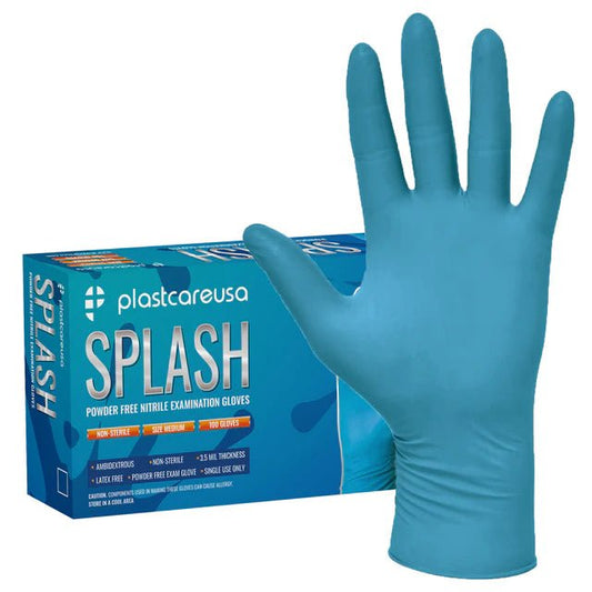 Light Blue Nitrile Gloves - SPLASH - Transperify