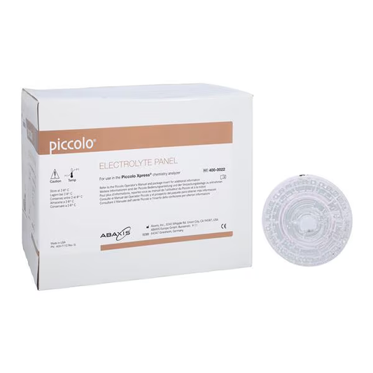 Abbott Piccolo Electrolyte Panel — 10 Discs (Cat. No. 07P0202)