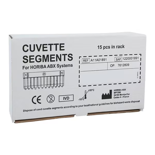 Horiba ABX Pentra 400 Cuvette Segments – Case of 30 Boxes (450 Segments) – Pentra 400 / C400 (P/N 1220001891)