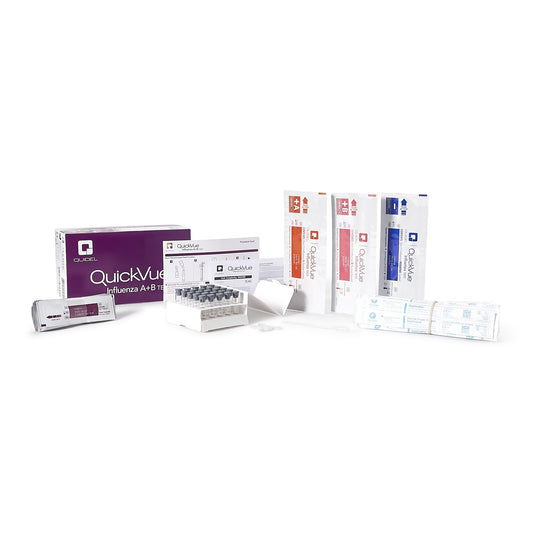 Respiratory Test Kit QuickVue® Influenza A + B 25 Tests CLIA Waived