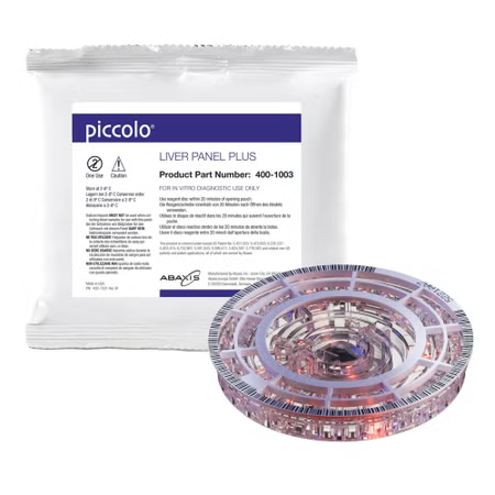 Abbott Piccolo Liver Panel Plus — 10 Discs (Cat. No. 07P0210)
