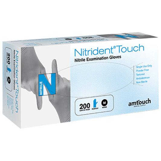 Nitrident Touch/Elite/Comfort Nitrile Examination Gloves - Amtouch