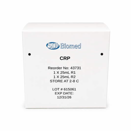 SDI Biomed CRP Reagent – 1 × 25 mL R1 + R2 – Open-System Chemistry Analyzers (No. 43731)