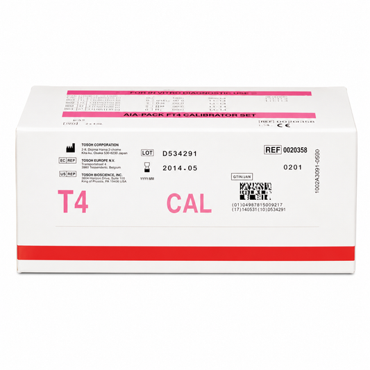 Tosoh AIA-PACK T4 Calibrator Set — Six Levels — AIA-360 / 600 II / 900 (Cat. No. 0020358)