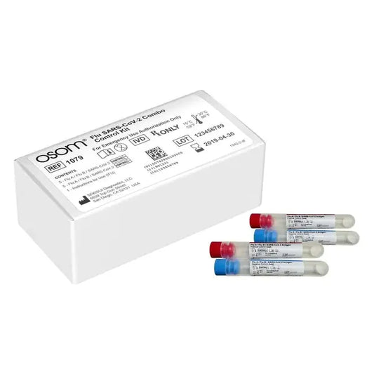 Antigen Test Control Set OSOM® Flu A + B / SARS-CoV-2 Combo Positive Level / Negative Level 10 Swabs