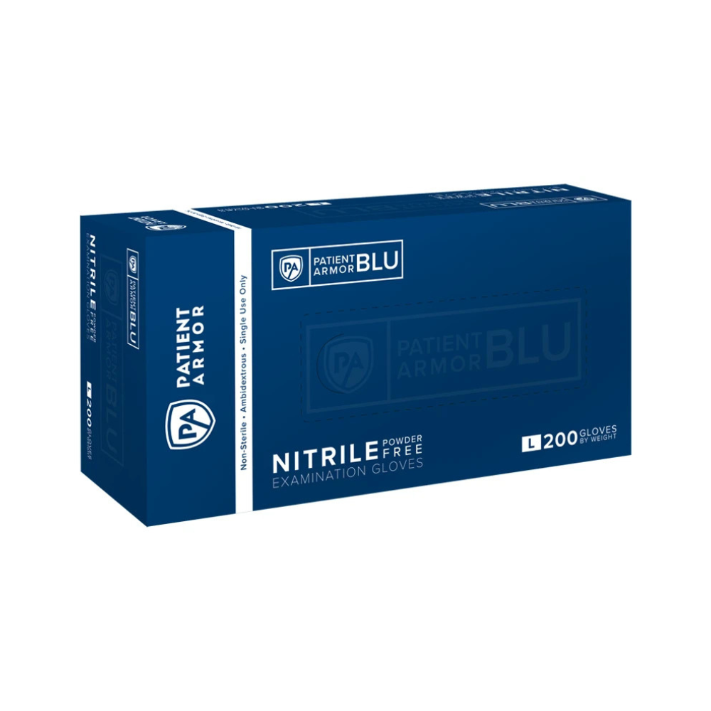 Blue Nitrile Gloves - Patient Armor