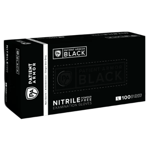 Black Nitrile Gloves - Patient Armor - Transperify