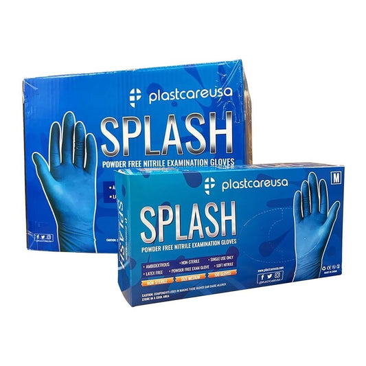 Light Blue Nitrile Gloves - SPLASH - Transperify