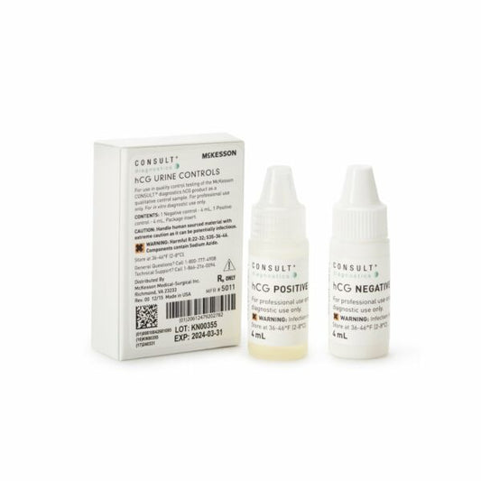 Reproductive Endocrinology Control Set McKesson Consult™ Pregnancy (hCG) Testing Positive Level / Negative Level 2 X 4 mL